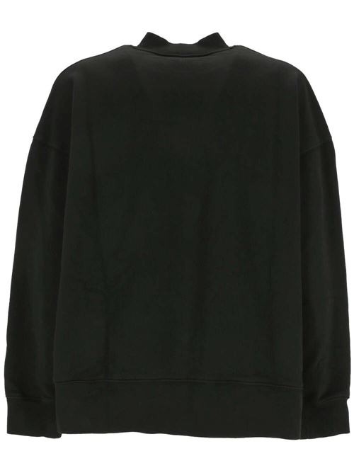 Black sweater with logo on the neck PALM ANGELS | PMBA026S24FLE0021070